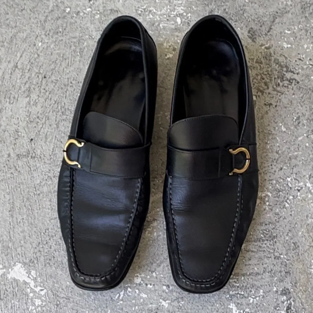Ferragamo leather moccasins